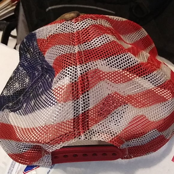 Dodge Ram Camo/USA flag adjustable baseball cap - Picture 2 of 7